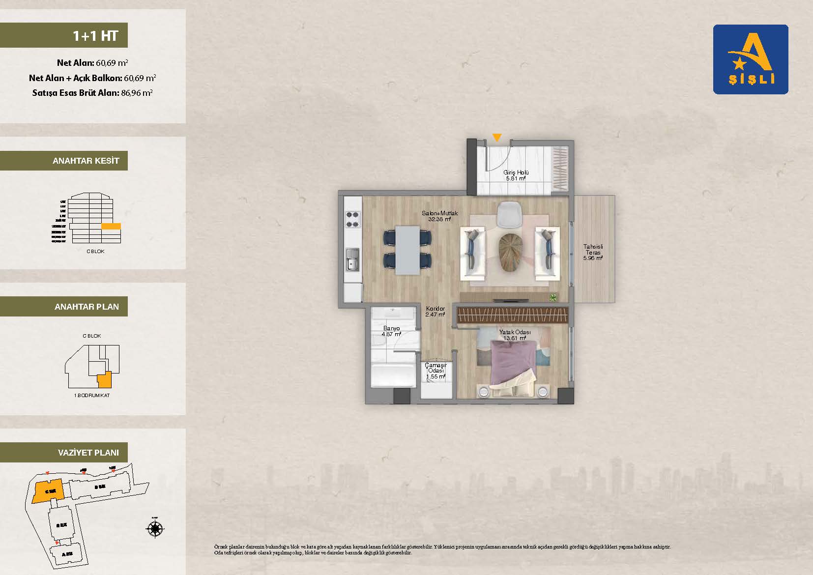 آوروپا کونوتلاری شیشلی Avrupa konutları sisli