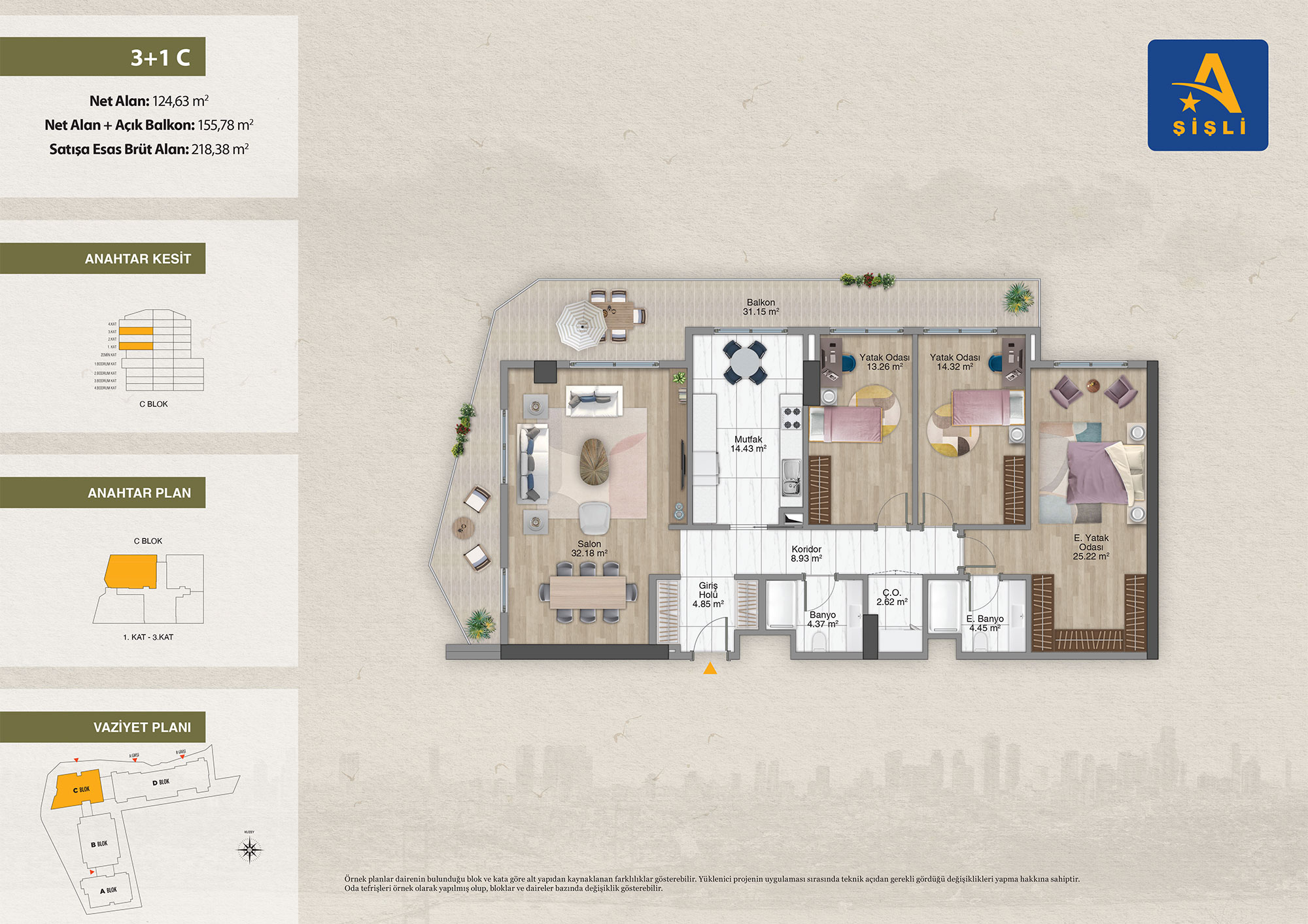 آوروپا کونوتلاری شیشلی Avrupa konutları sisli