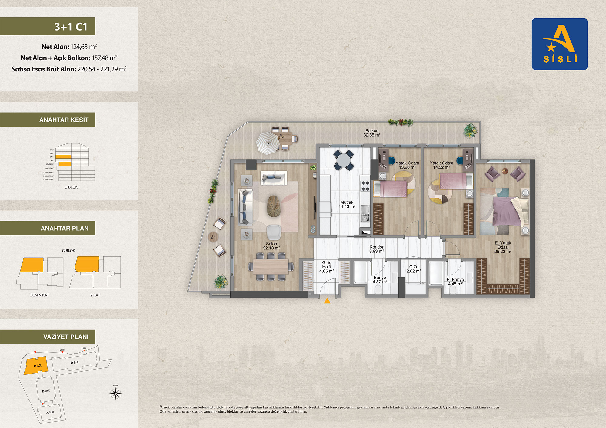 آوروپا کونوتلاری شیشلی Avrupa konutları sisli