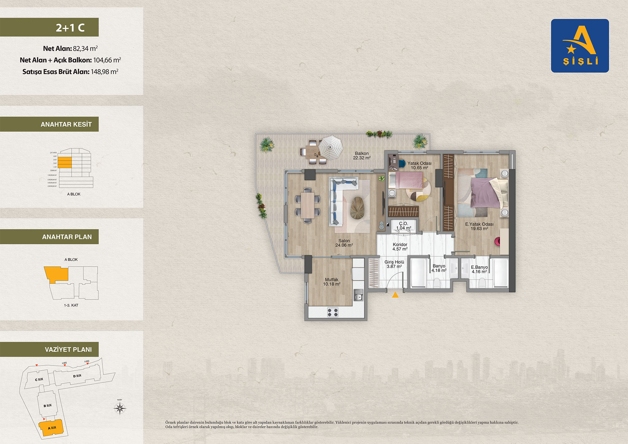 آوروپا کونوتلاری شیشلی Avrupa konutları sisli