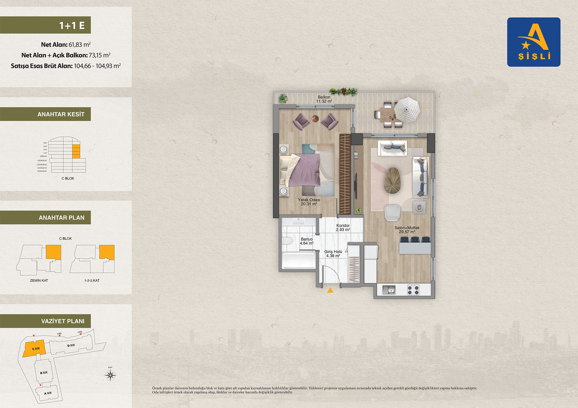 آوروپا کونوتلاری شیشلی Avrupa konutları sisli