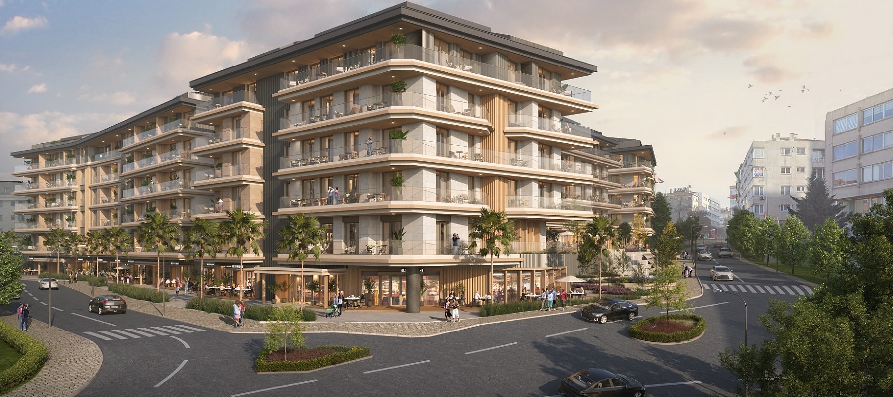 آوروپا کونوتلاری شیشلی Avrupa konutları sisli